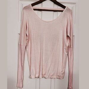 Forever 21 Wrap Yoga Long Sleeve Top SMALL